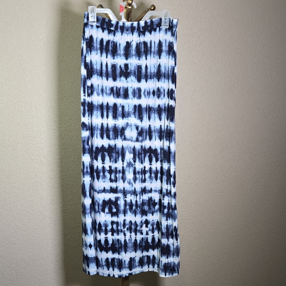 Just Be Navy Tie-Dye Pencil Skirt